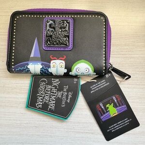 Loungefly Black and Purple Nightmare Before Christmas Wallet